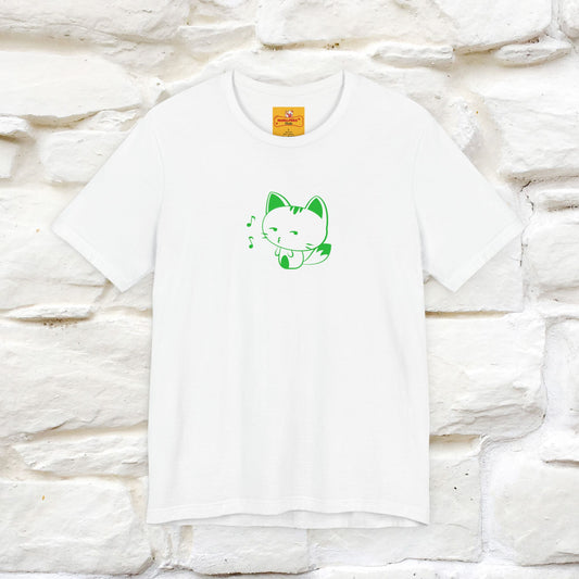 "Happiness Comes From Peace, Peace Comes From Indifference" Cat T-Shirt| Front & Back Design | Nunu&Miao Studio - Nunu&Miao Studio