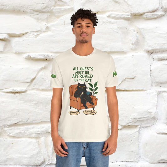 "All Guest Must Be Approved By The Cat - NO,MAYBE" Cat T-shirt |Nunu&Miao Studio