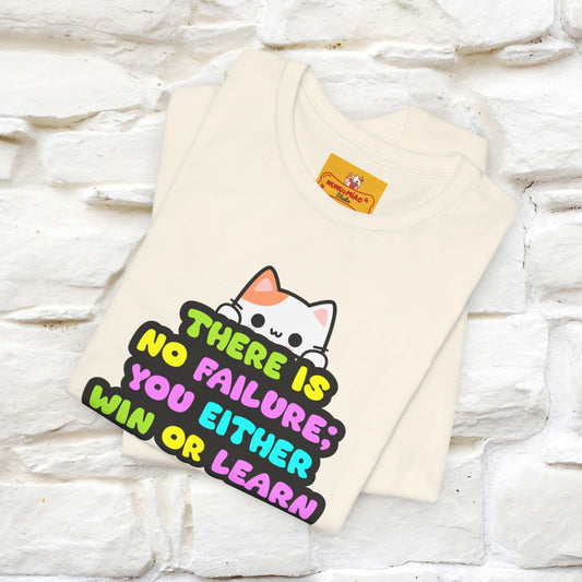 "There Is No Failure: You Either Win Or Learn" T-Shirt | Nunu&Miao Studio - Nunu&Miao Studio