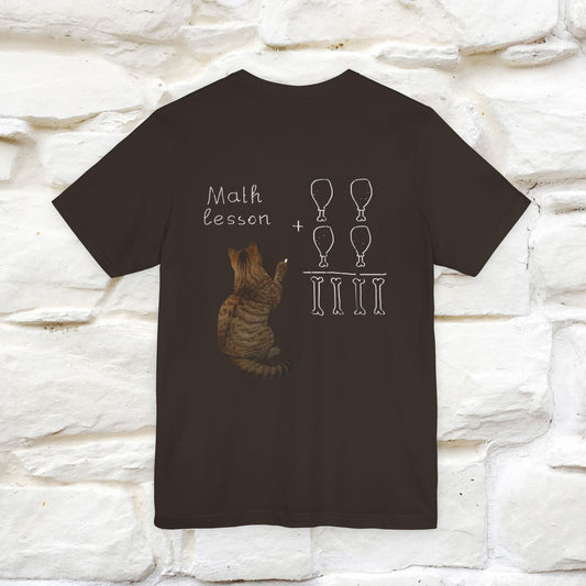 “Math teachers have too many functions.”| Cat T-Shirt | Front & Back Design | Nunu&Miao Studio