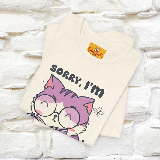 ''Sorry I am All Booked Up| Cute Cat T-Shirt |Nunu&Miao Studio - Nunu&Miao Studio