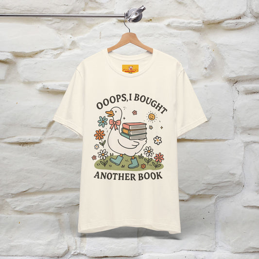 "Oooops I Bought Another Book" Funny Goose T-shirt |Nunu&Miao Studio - Nunu&Miao Studio