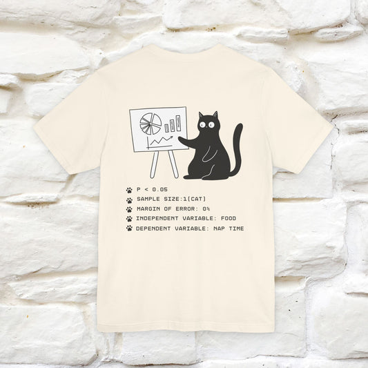 “Trust me, I’m statistically significant.”| Cat T-Shirt | Front & Back Design | Nunu&Miao Studio