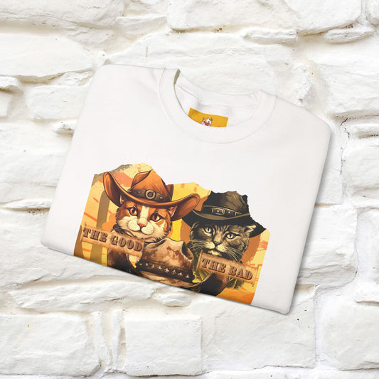 ''The Good, the Bad, and the Meow'' |Cat Sweatshirt | Nunu&Miao Studio