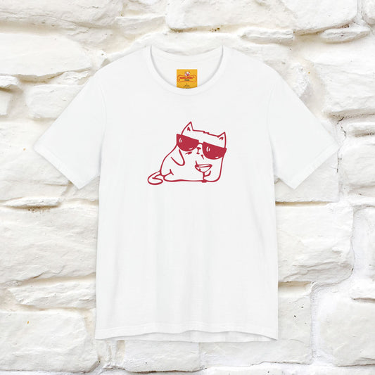 "I’m Happy, Which Often Looks Like Crazy" Cat T-Shirt| Front & Back Design | Nunu&Miao Studio - Nunu&Miao Studio