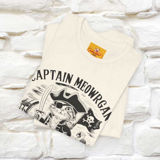Captain Meowrgan Treasure Hunter | |Cat T-Shirt | Nunu&Miao Studio - Nunu&Miao Studio