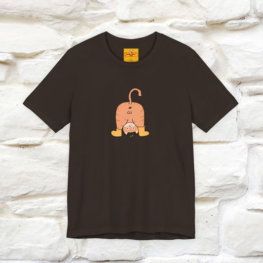 "Sometimes You Need to Look at Life from a Different Perspective" Cat T-Shirt | Front & Back Design | Nunu&Miao Studio