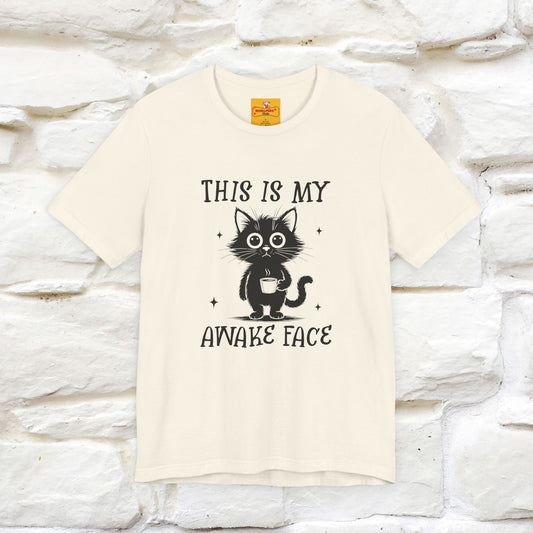"This is My Awake Face" Cat T-Shirt | Funny Design | Nunu&Miao Studio