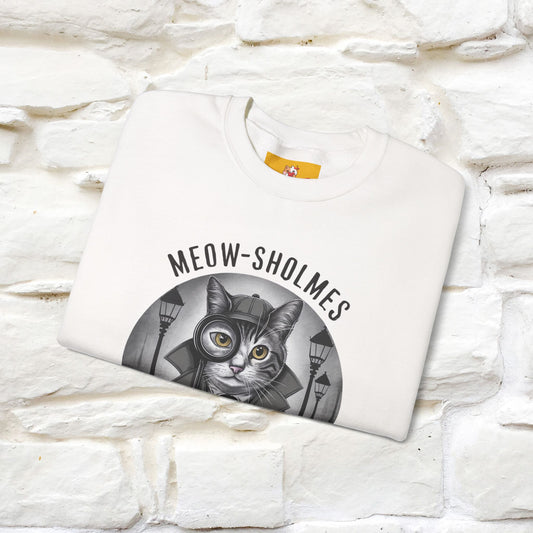 "Meow-sholmes'' |Cat Sweatshirt | Nunu&Miao Studio