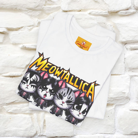 Meowtallica T-Shirt | Rock-Inspired Cat Tee| Nunu&Miao Studio - Nunu&Miao Studio