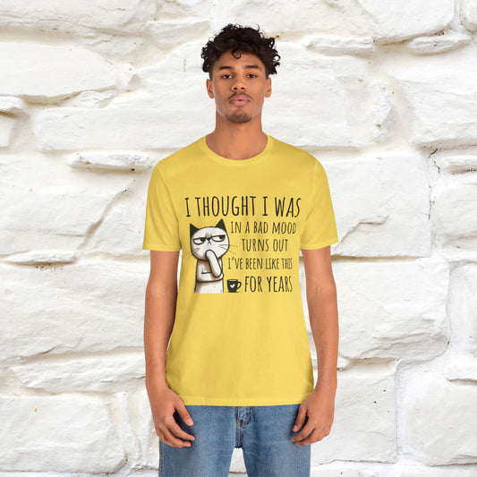"I Thought I was In A Bad Mood.. " Cat T-shirt |Nunu&Miao Studio - Nunu&Miao Studio