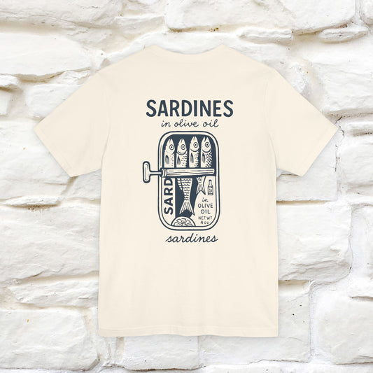 "Sardines In Olive Oil" Cute T-shirt | Front & Back Design|Nunu&Miao Studio