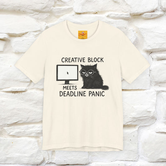 "Creative Block Meets Deadline..." |Cat T-Shirt | Nunu&Miao Studio