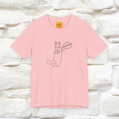 "Meow Meow Meow" Cat T-Shirt | Front & Back Design | Nunu&Miao Studio - Nunu&Miao Studio