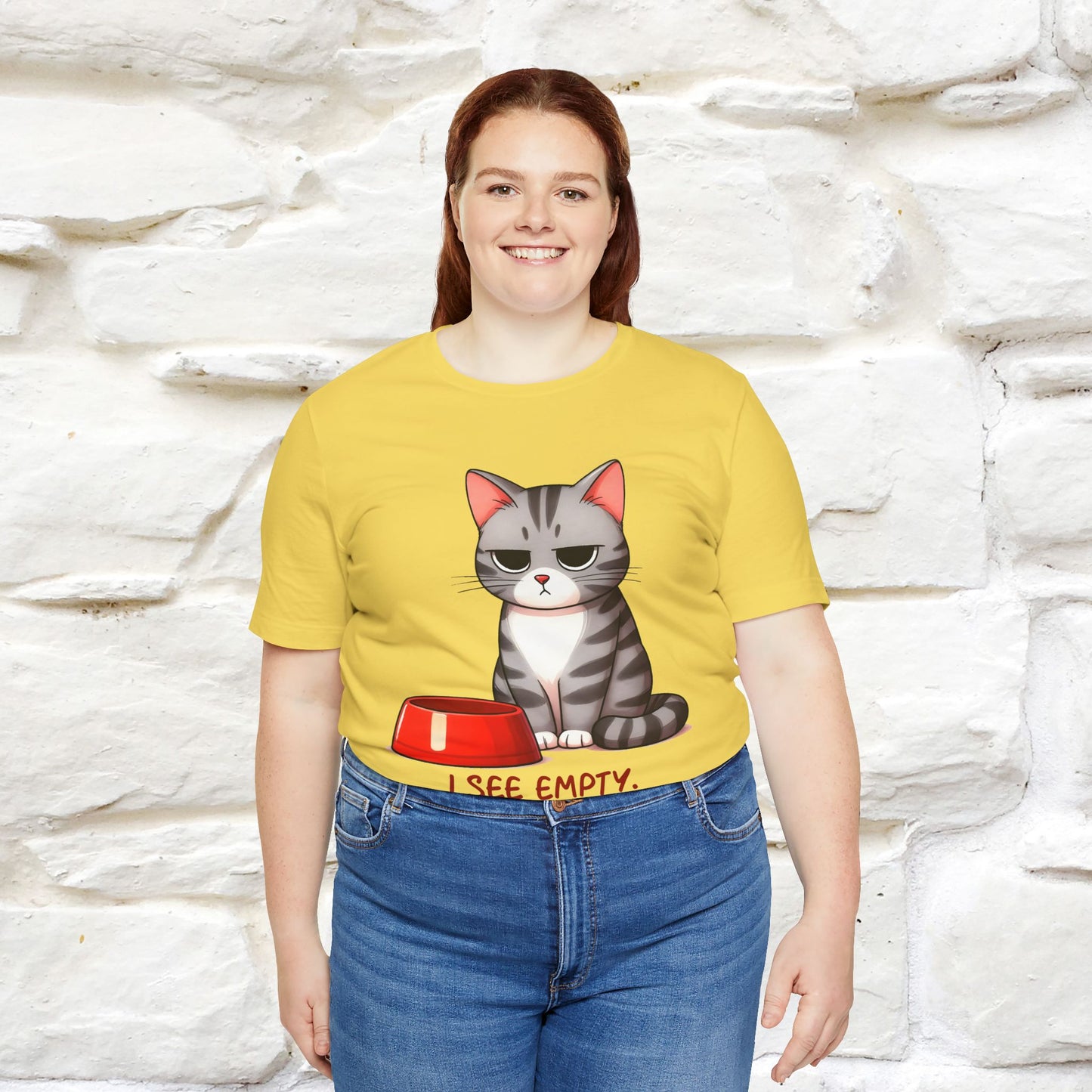 "I See Empty. What Do You See"  | Cat T-Shirt | Nunu&Miao Studio - Nunu&Miao Studio