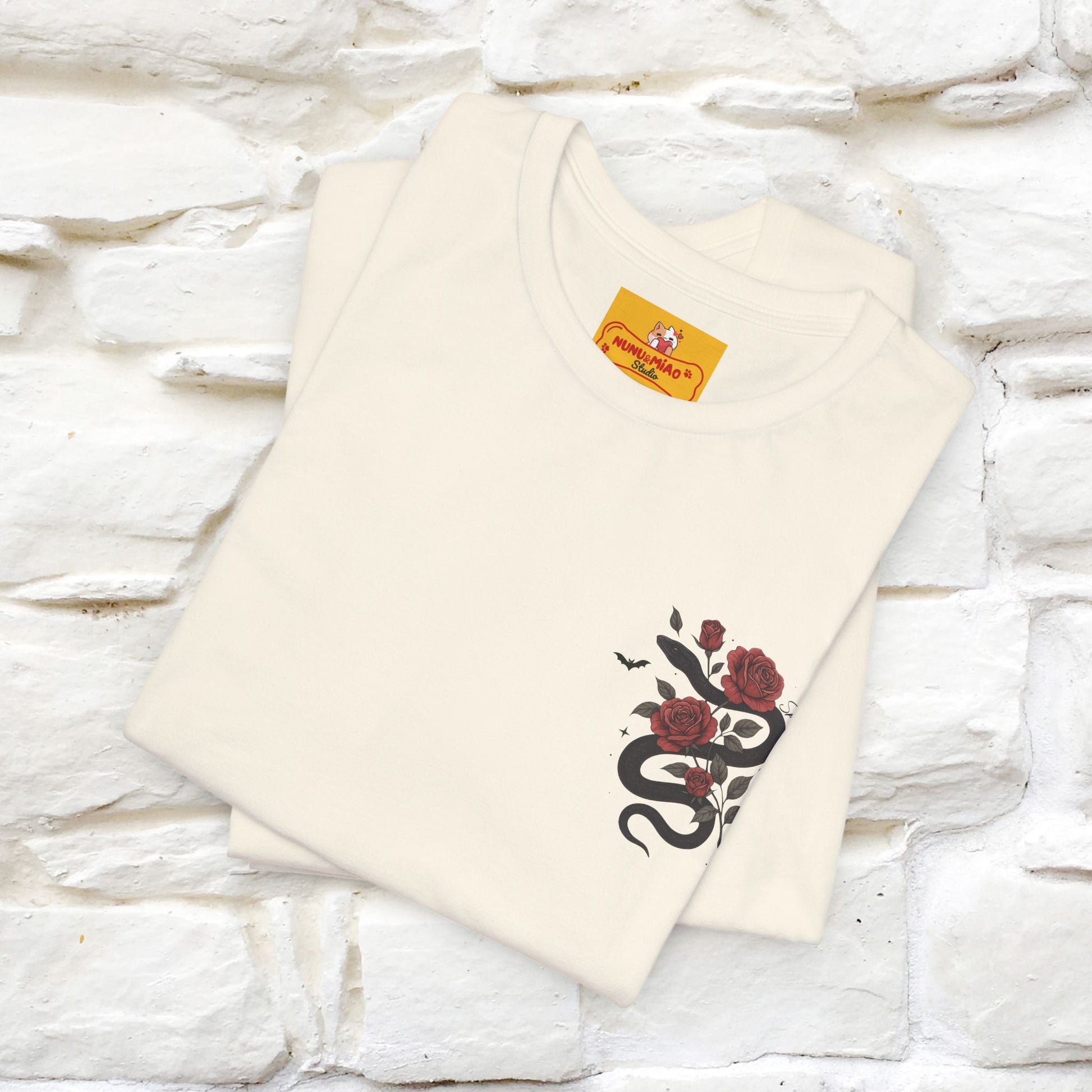 "The Rose and The Snake " Halloween T-shirt |Nunu&Miao Studio - Nunu&Miao Studio