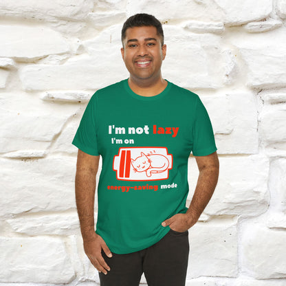 ''I am Not Lazy...'' Cat T-Shirt | Nunu&Miao Studio - Nunu&Miao Studio