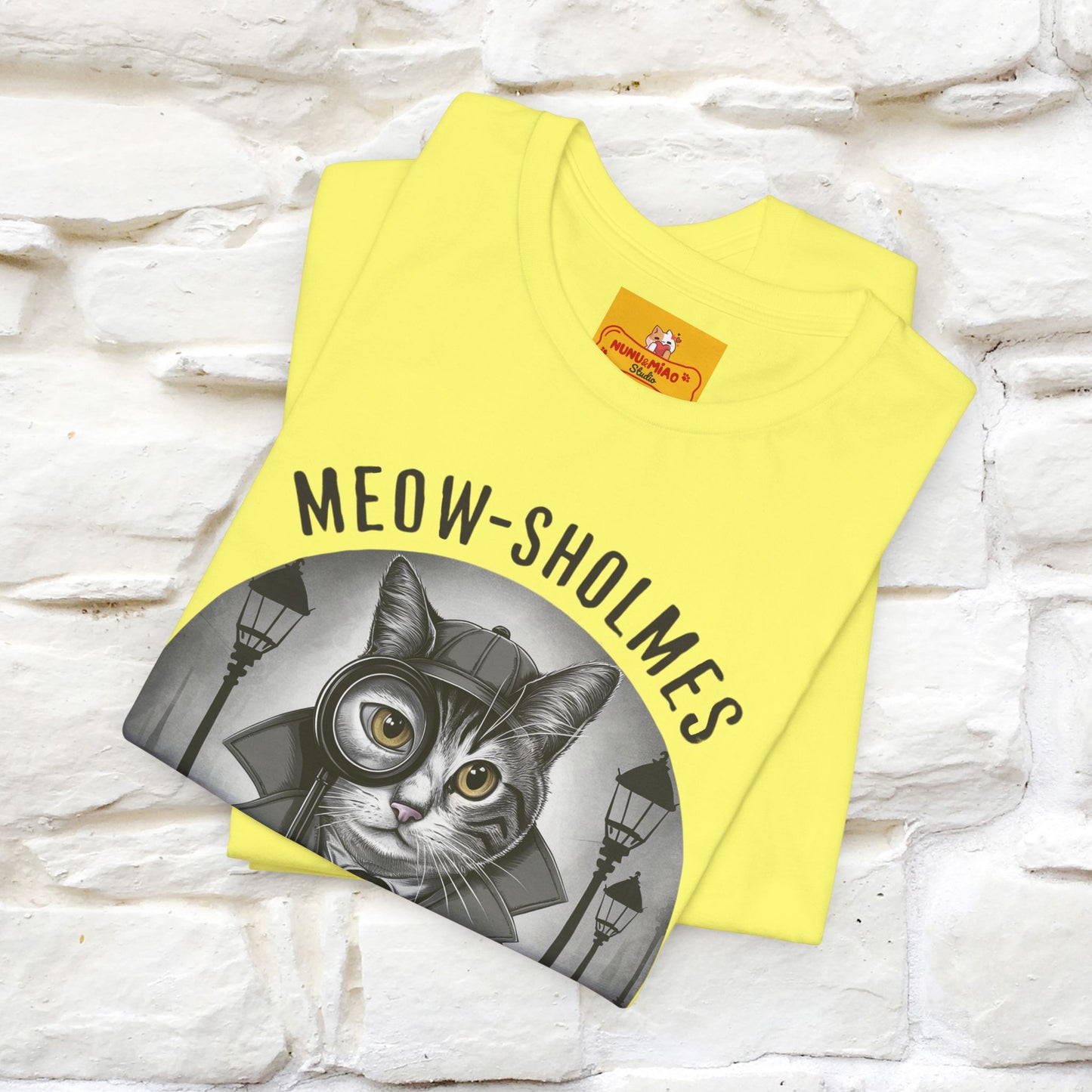 ''Meow-Sholmes: The Case of the Missing Kibble'' | Detective Cat Tee | Nunu&Miao Studio - Nunu&Miao Studio
