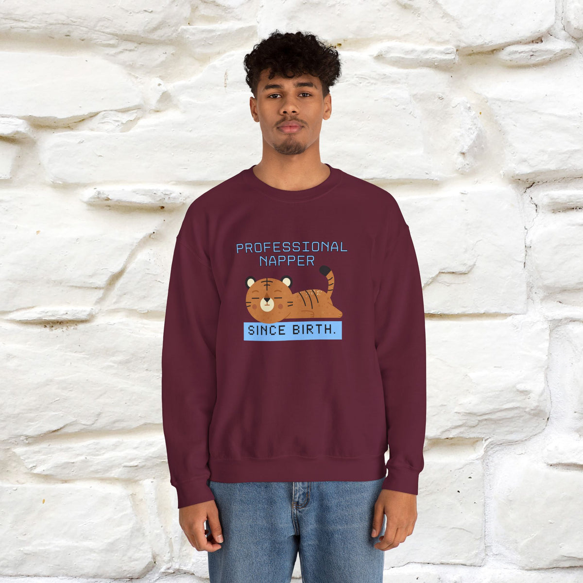 ''Professional Napper Since Birth'' |Cat Sweatshirt | Nunu&Miao Studio