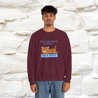 ''Professional Napper Since Birth'' |Cat Sweatshirt | Nunu&Miao Studio