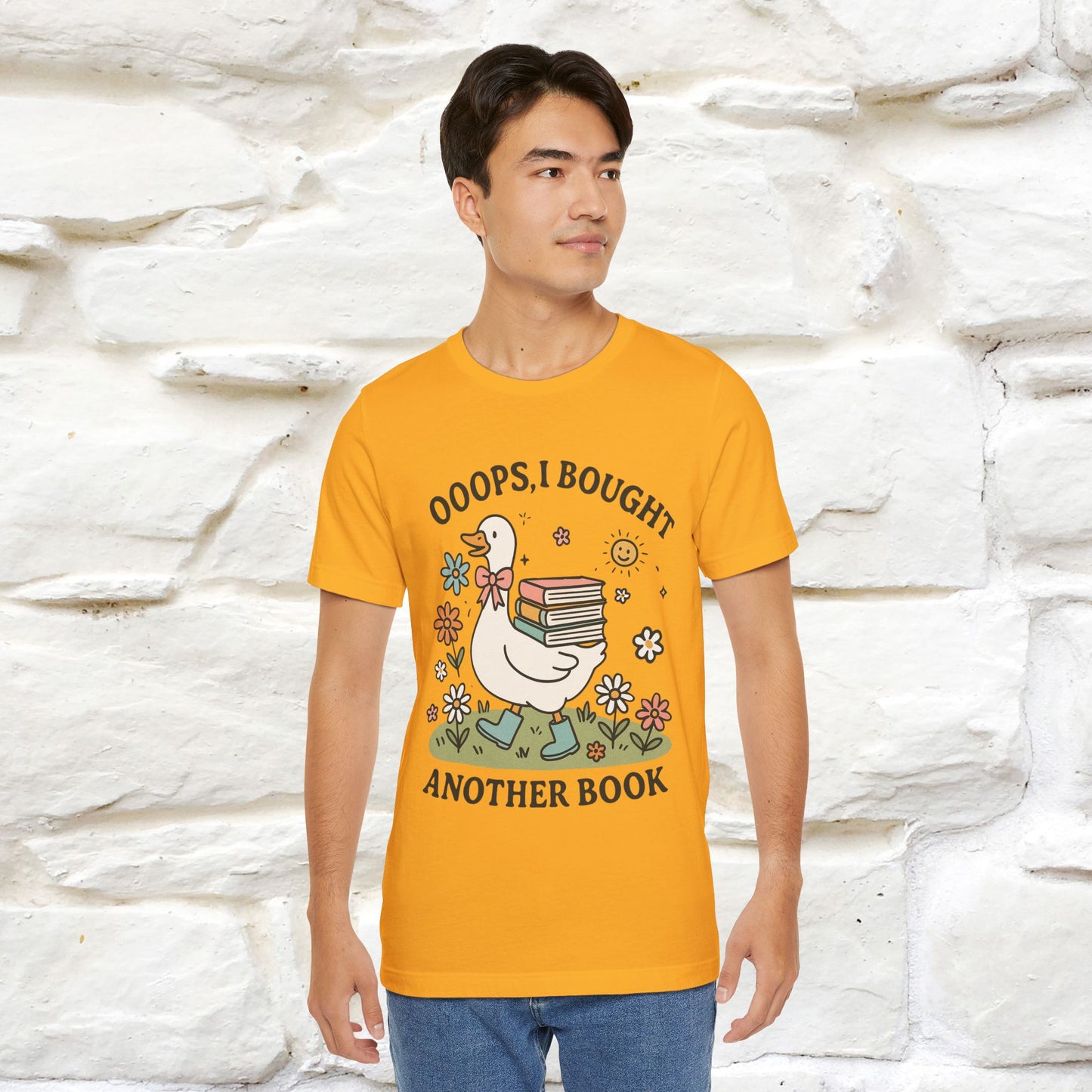 "Oooops I Bought Another Book" Funny Goose T-shirt |Nunu&Miao Studio - Nunu&Miao Studio