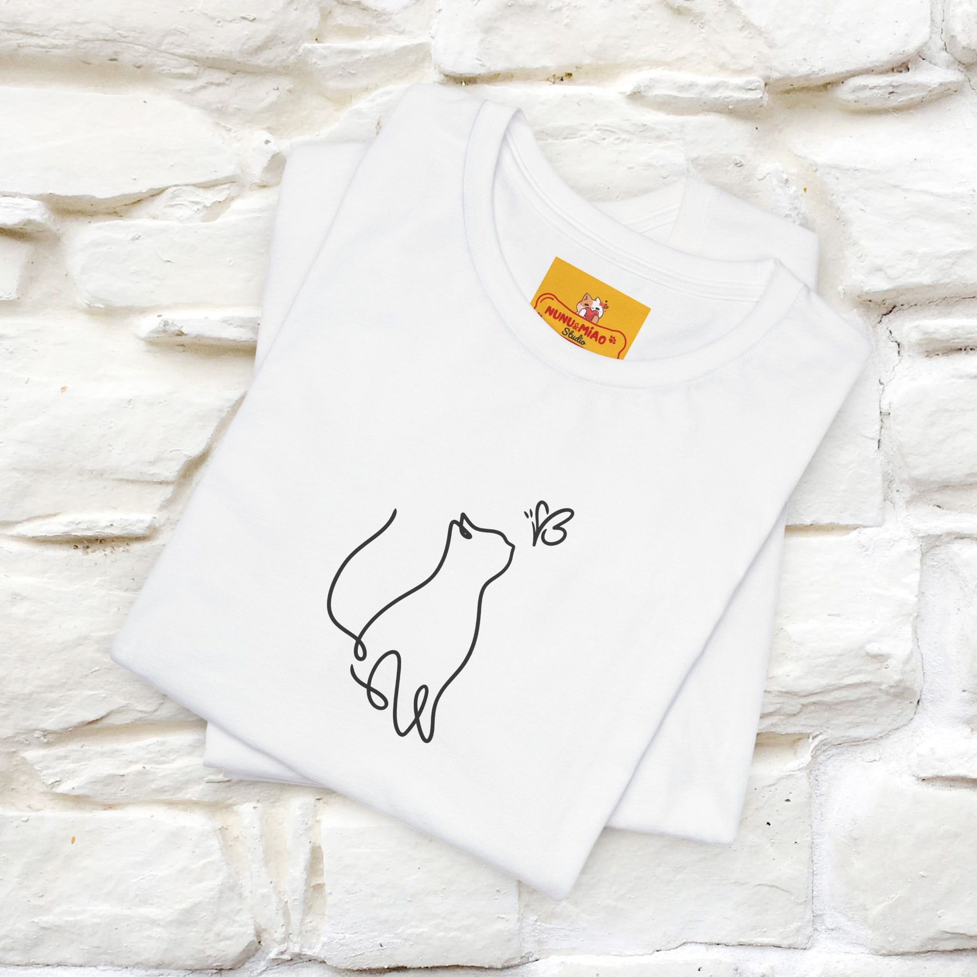 "Let Your Dreams Blossom'' Cat T-Shirt Front and Back Design | Nunu&Miao Studio - Nunu&Miao Studio