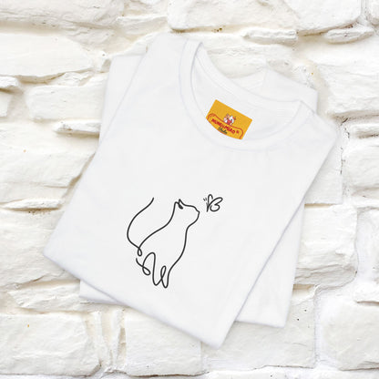 "Let Your Dreams Blossom'' Cat T-Shirt Front and Back Design | Nunu&Miao Studio - Nunu&Miao Studio