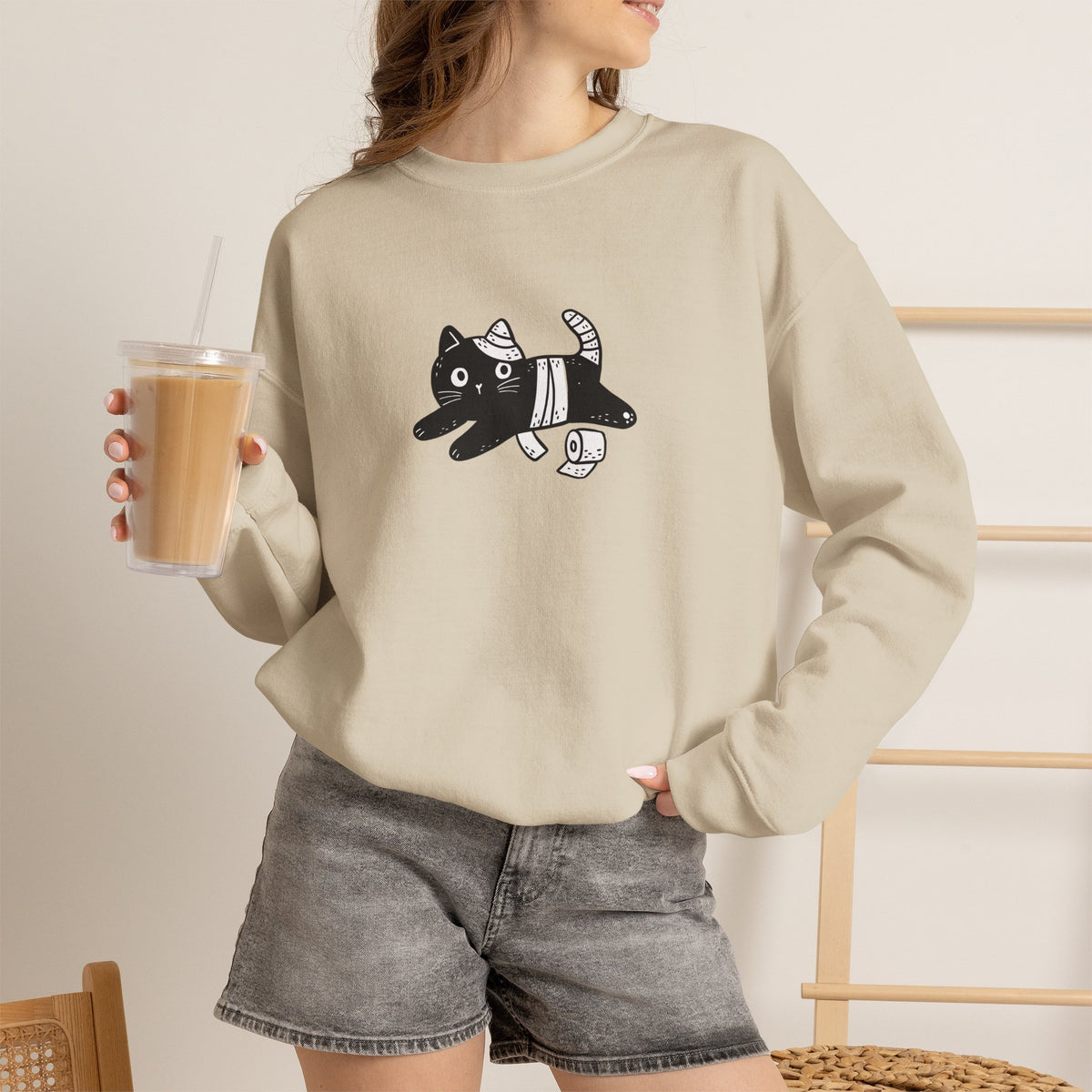 ''Welcome To The Bathroom...'' |Cat Sweatshirt | Nunu&Miao Studio