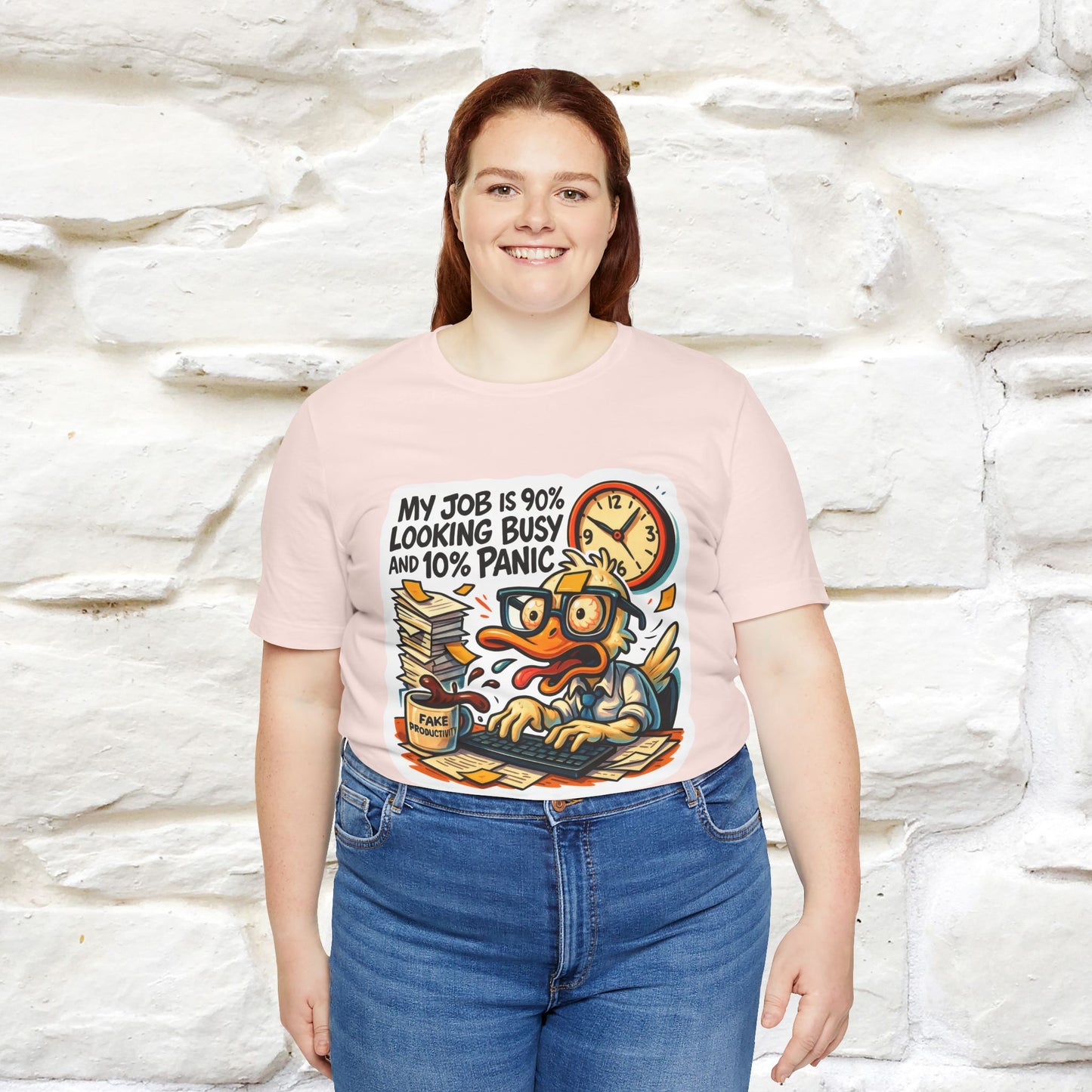 '' My Job is 90% Looking Busy ... |  Sarcastic T-Shirt | Nunu&Miao Studio