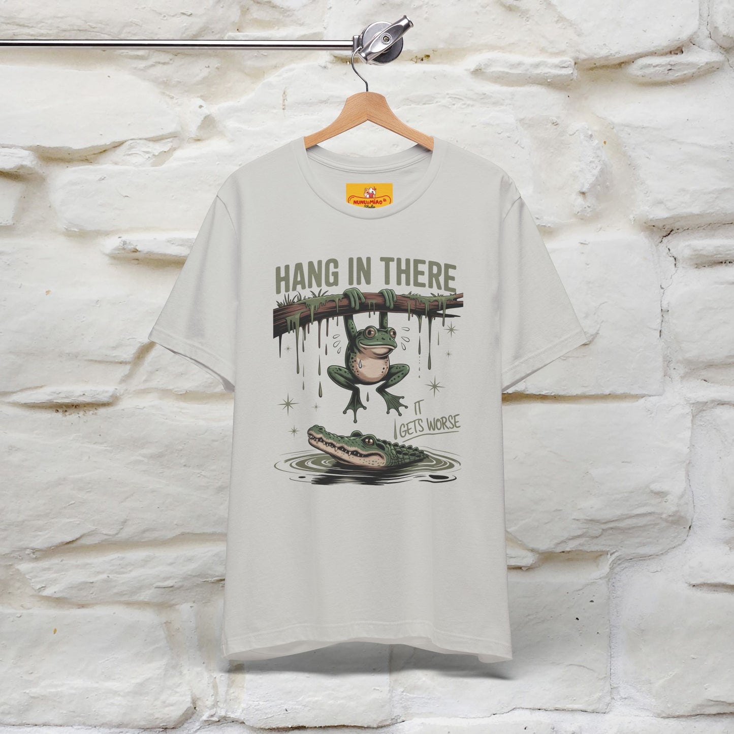 "Hang In There" Funny T-shirt |Nunu&Miao Studio - Nunu&Miao Studio