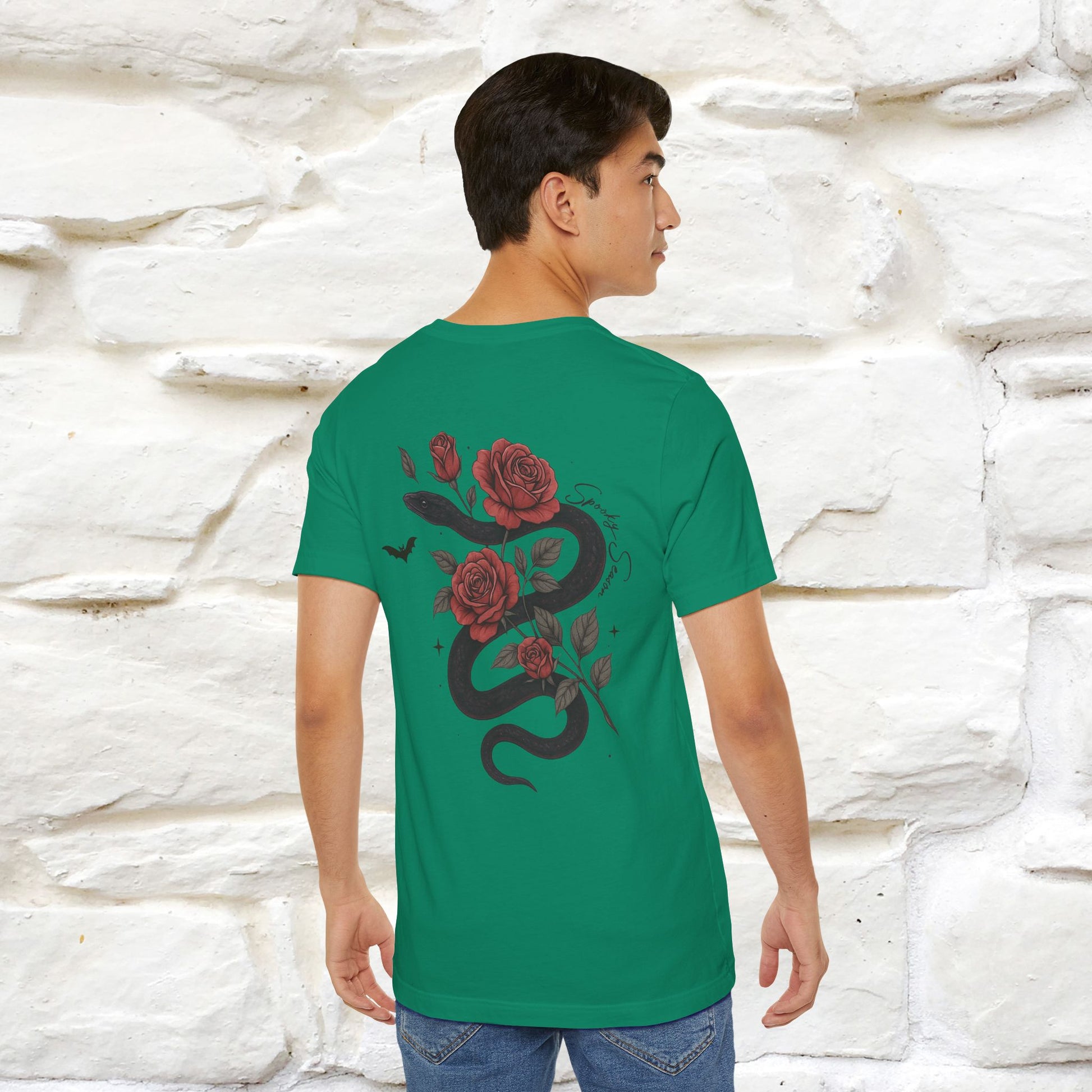 "The Rose and The Snake " Halloween T-shirt |Nunu&Miao Studio - Nunu&Miao Studio