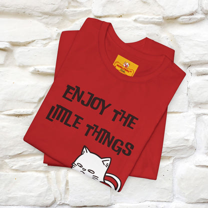 "Enjoy The Little Things." Cat T-Shirt | Nunu&Miao Studio