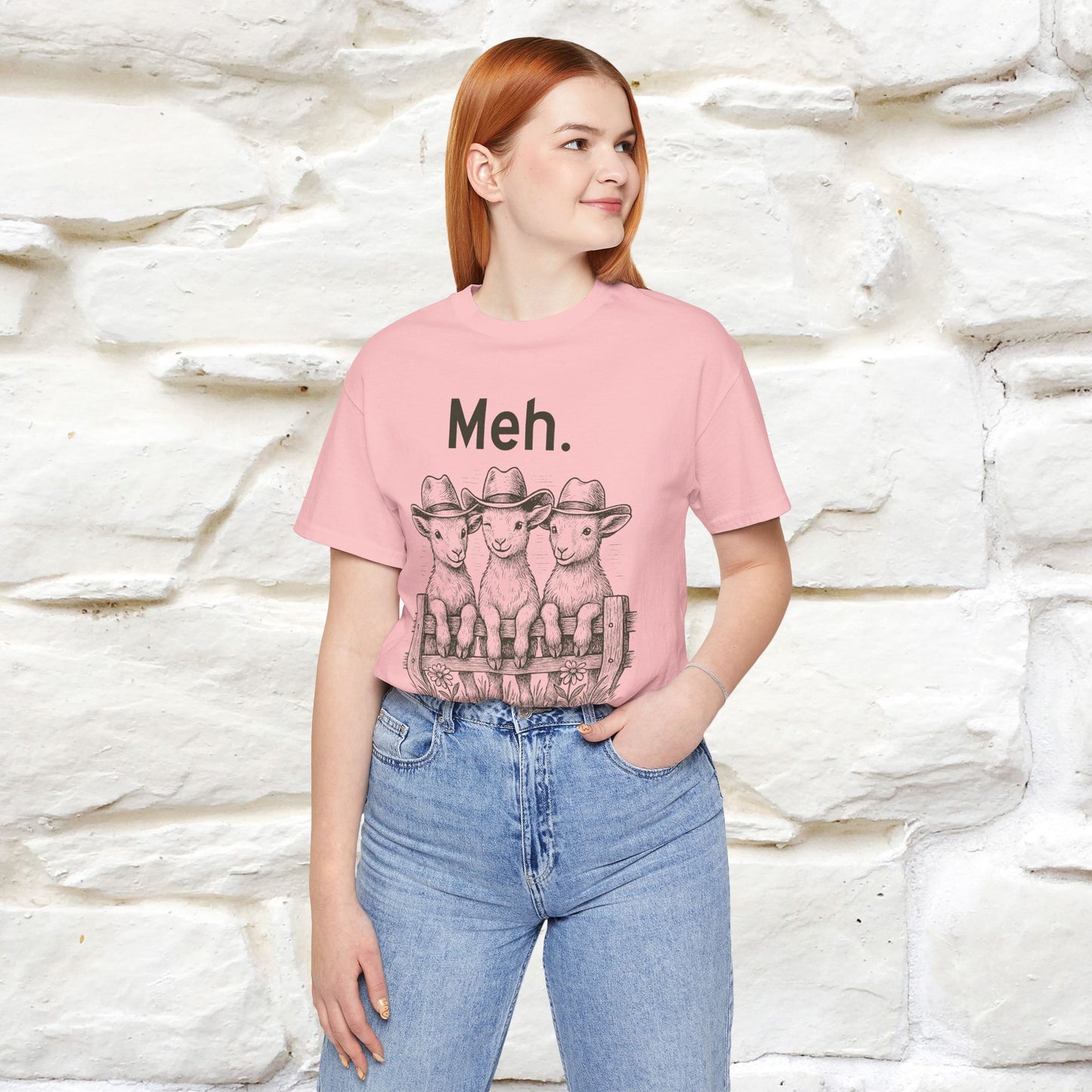"Meh" Cute T-shirt |Nunu&Miao Studio - Nunu&Miao Studio