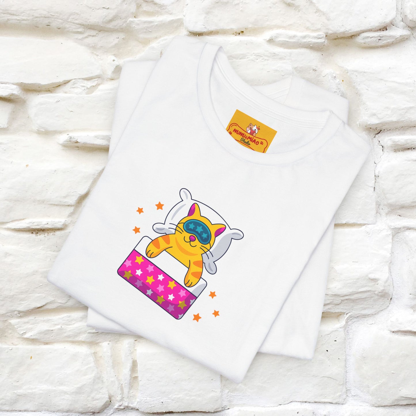 "I Am Sorry I Have Plans With My Bed" |  Cat T-Shirt | Front & Back Design | Nunu&Miao Studio - Nunu&Miao Studio