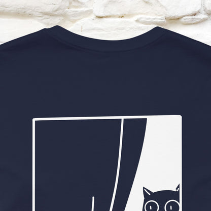 “Don’t trust atoms… they make up everything.” |  Cat T-Shirt | Front & Back Design | Nunu&Miao Studio