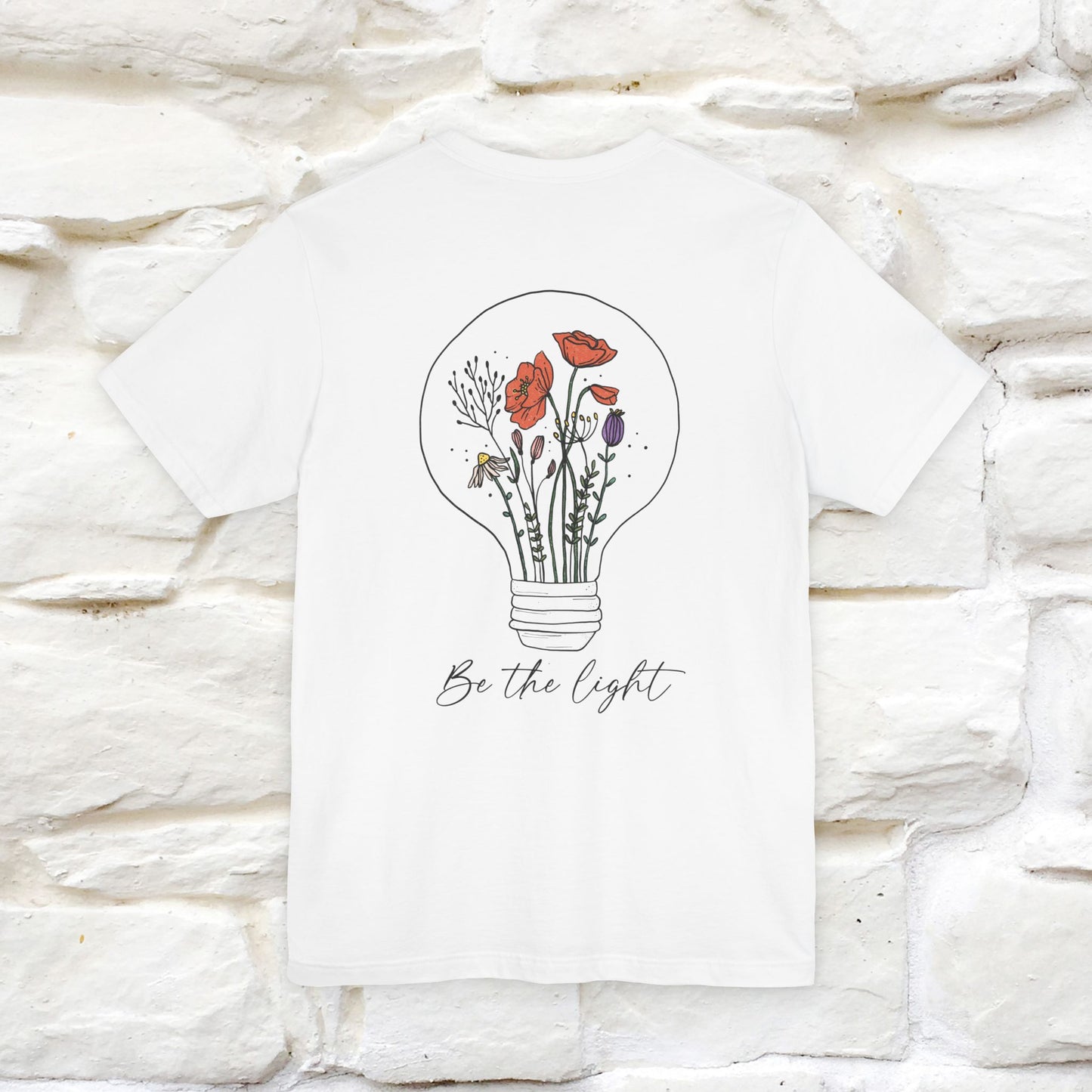 "Be The Light" Cat T-Shirt | Front & Back Design | Nunu&Miao Studio - Nunu&Miao Studio