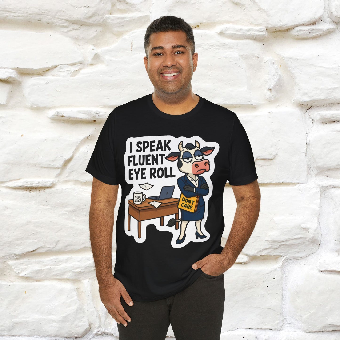 ''I Speak Fluent Eye Roll ''|  Sarcastic Cat T-Shirt | Nunu&Miao Studio