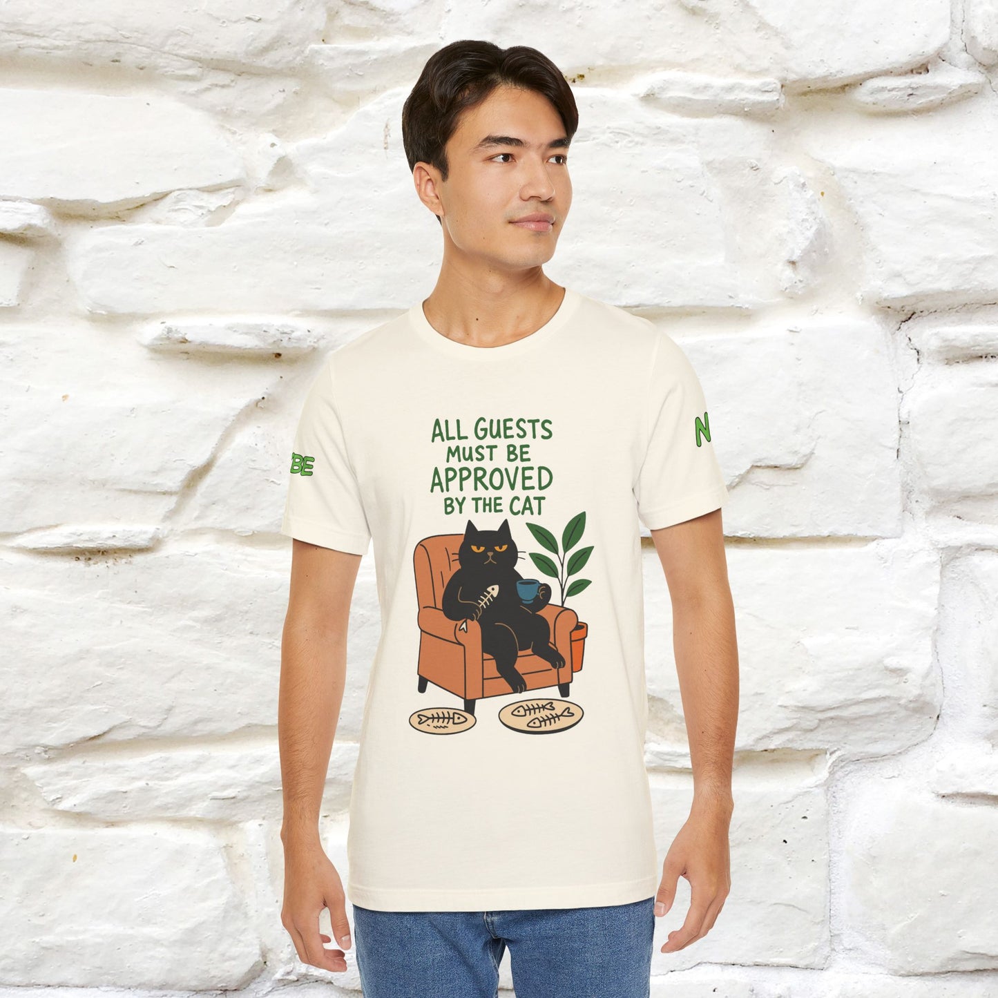 "All Guest Must Be Approved By The Cat - NO,MAYBE" Cat T-shirt |Nunu&Miao Studio