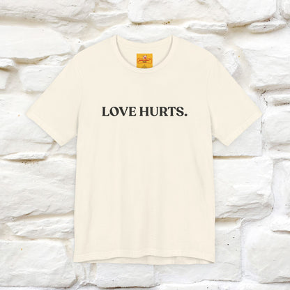 “Love Hurts"  Funny Cat T-Shirt | Front & Back Design | Nunu&Miao Studio