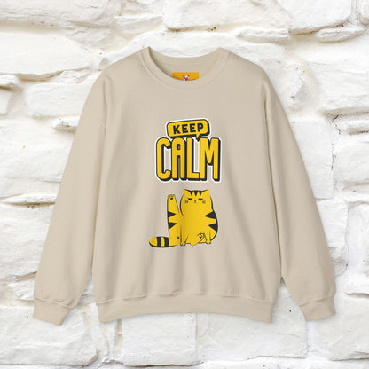 "Keep Calm'' |Cat Sweatshirt | Nunu&Miao Studio