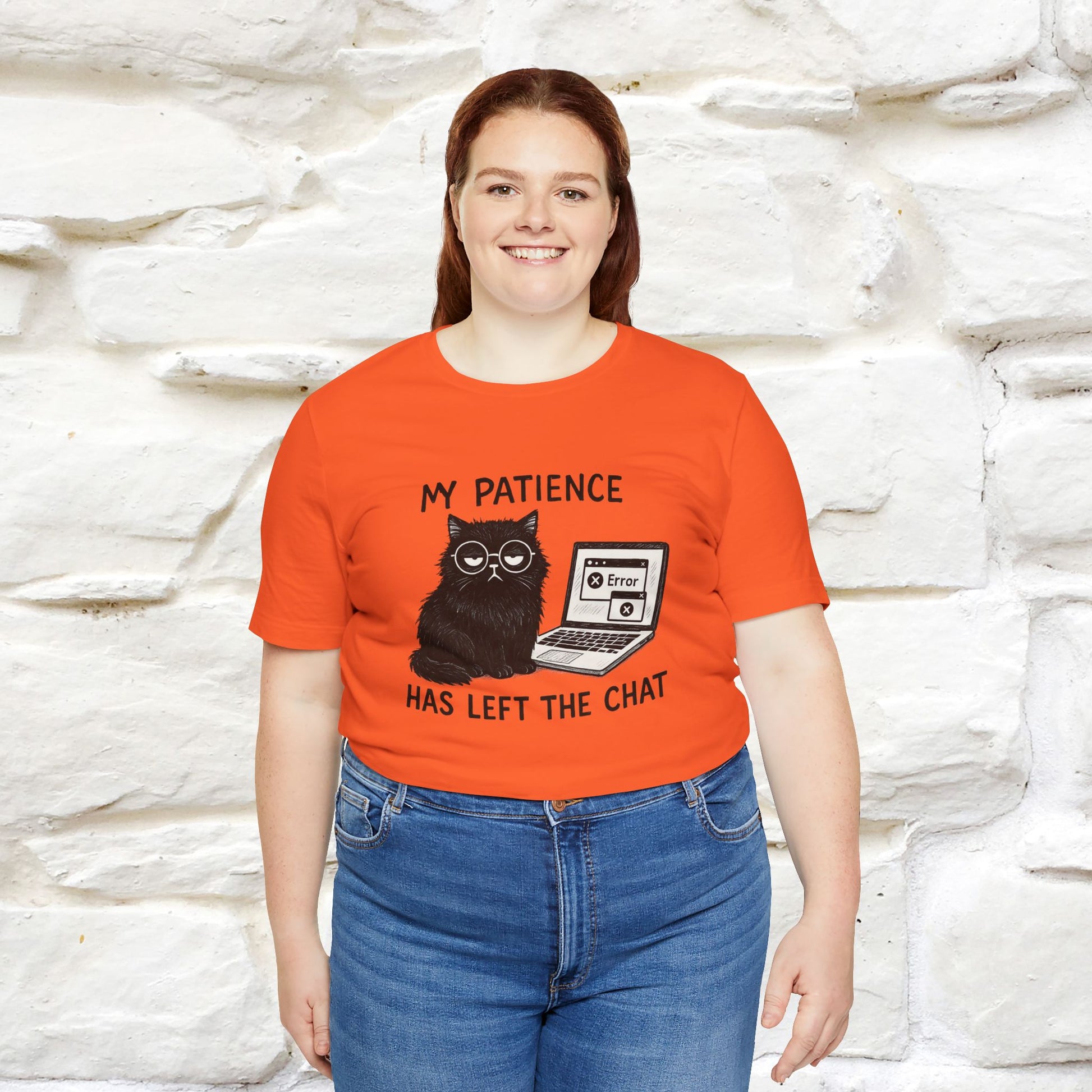 "My Patience Has Left The Chat" |Cat T-Shirt | Nunu&Miao Studio - Nunu&Miao Studio