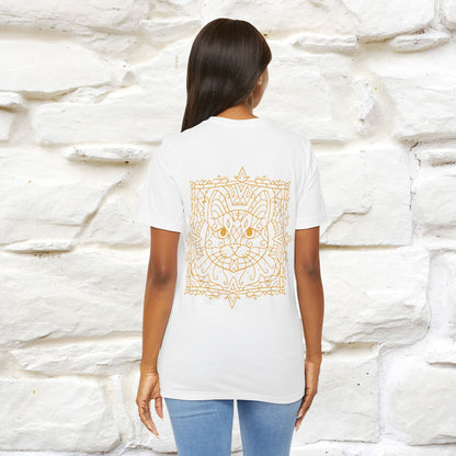"Mandala Cat'' Cat T-Shirt Front and Back Design | Nunu&Miao Studio - Nunu&Miao Studio