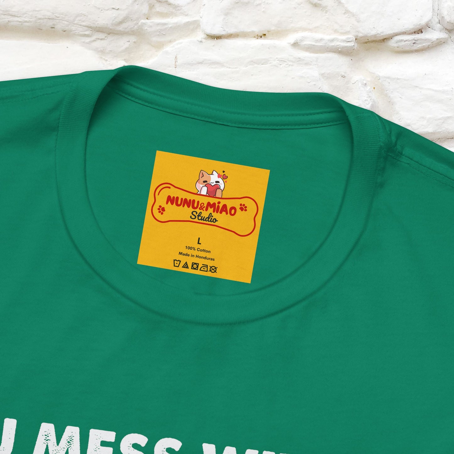 "You Mess With The Meow Meow, You Get The Peow Peow" Cat T-shirt |Nunu&Miao Studio - Nunu&Miao Studio