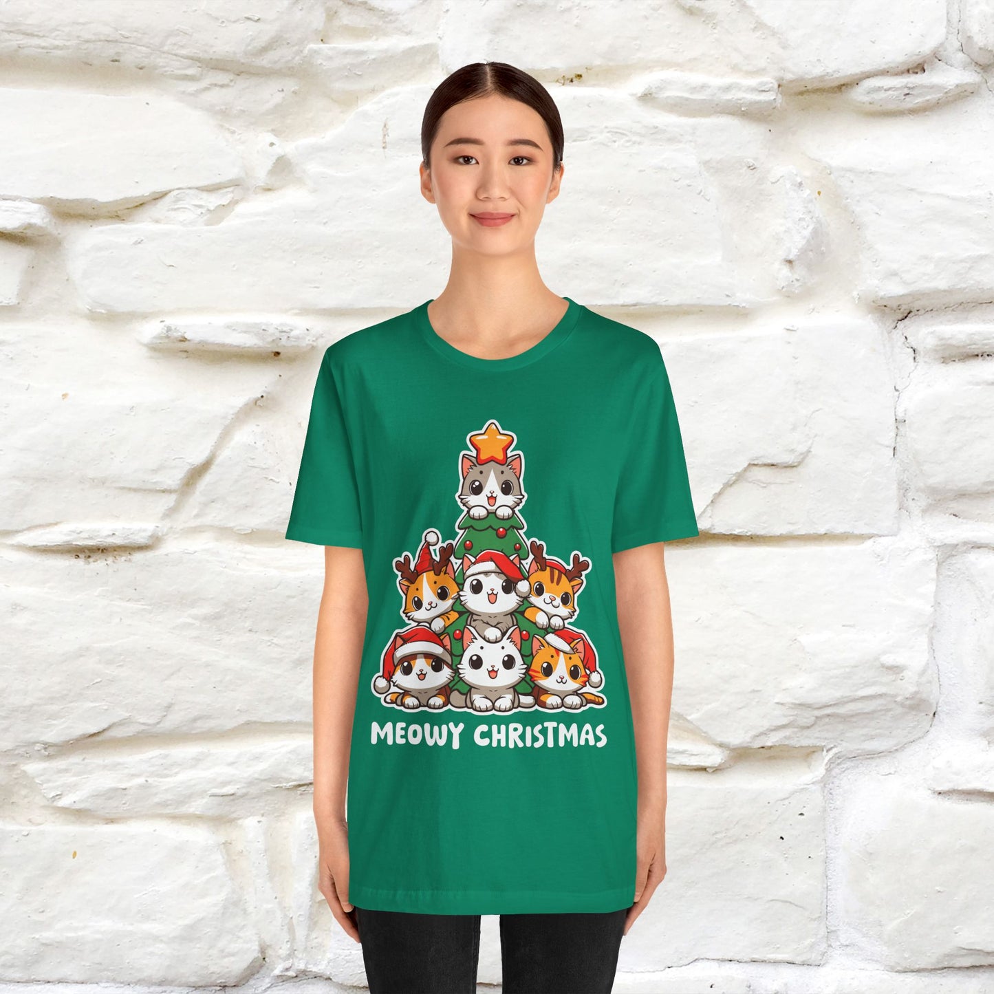 “Meowy Christmas” | Cat T-Shirt | Nunu&Miao Studio