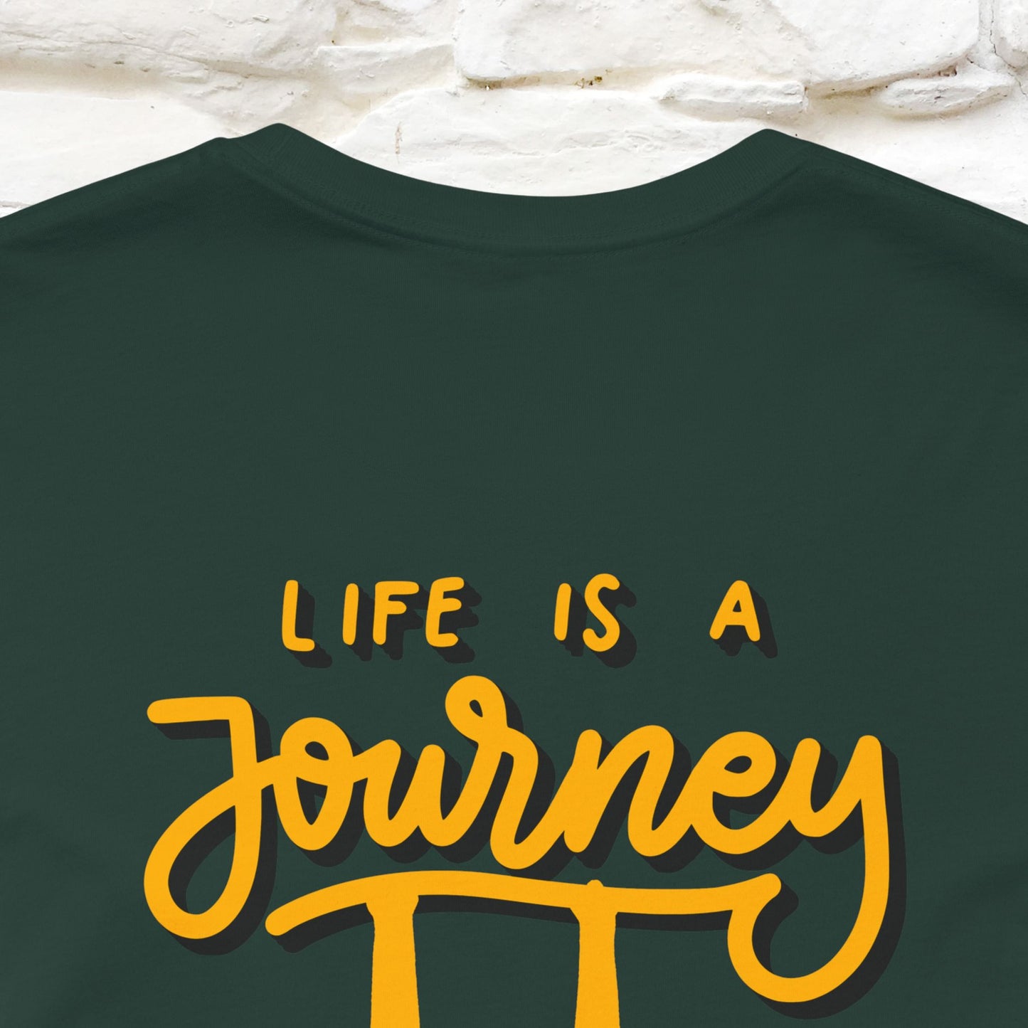 "Life Is A Journey'' Cat T-Shirt | Front & Back Design | Nunu&Miao Studio - Nunu&Miao Studio