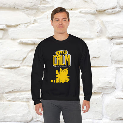 "Keep Calm'' |Cat Sweatshirt | Nunu&Miao Studio