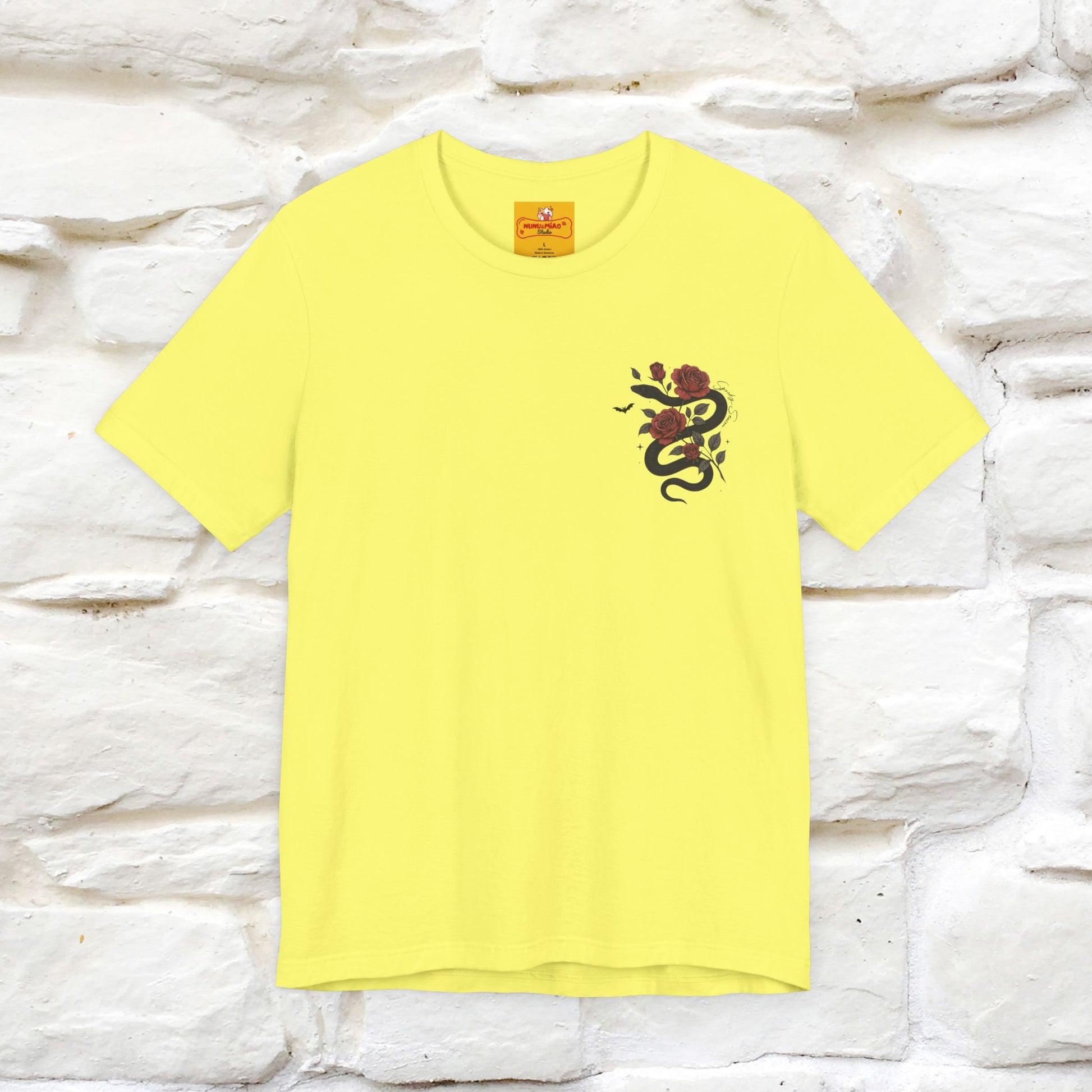 "The Rose and The Snake " Halloween T-shirt |Nunu&Miao Studio - Nunu&Miao Studio