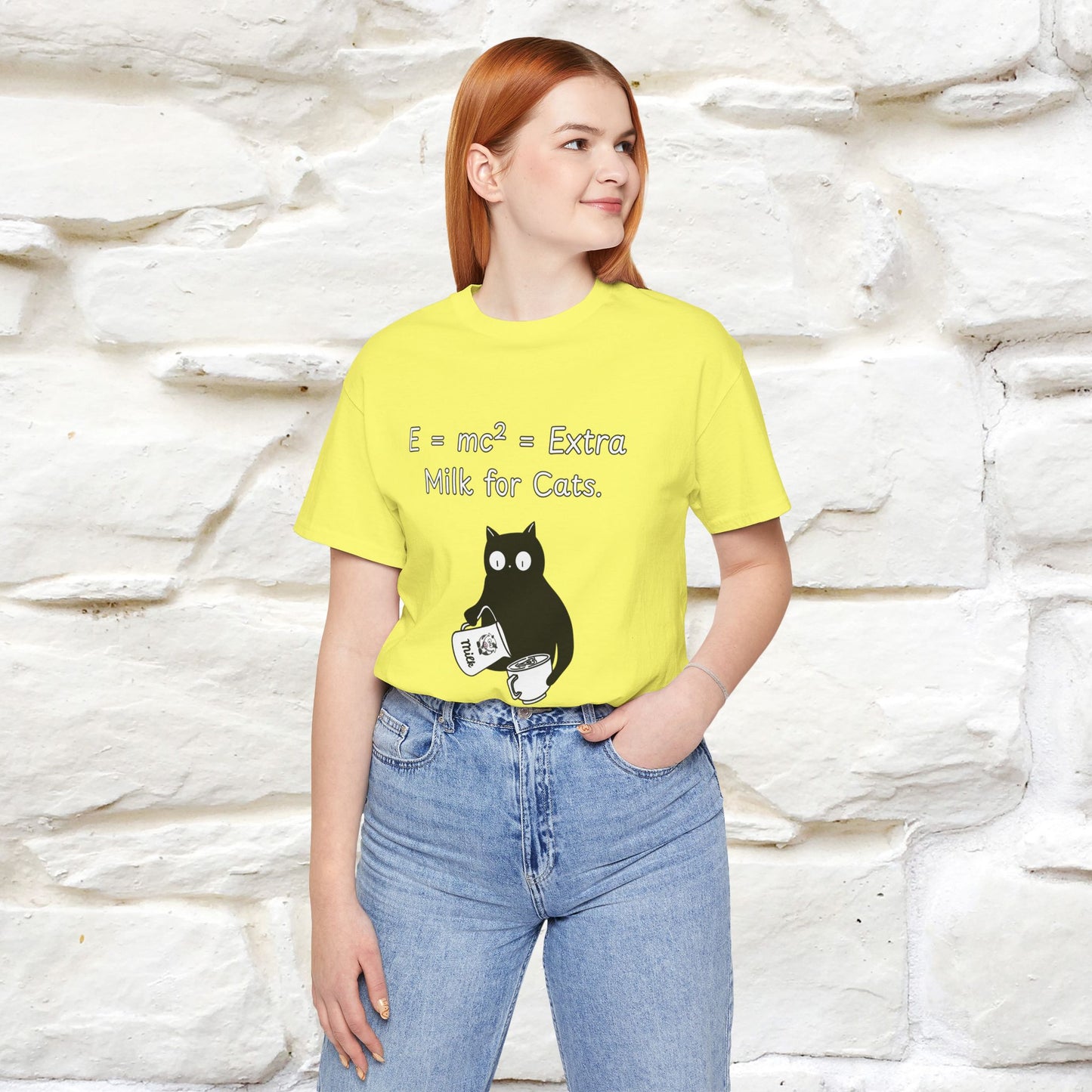 ''E = mc² = Extra Milk for Cats.''| Funny T-Shirt | Nunu&Miao Studio