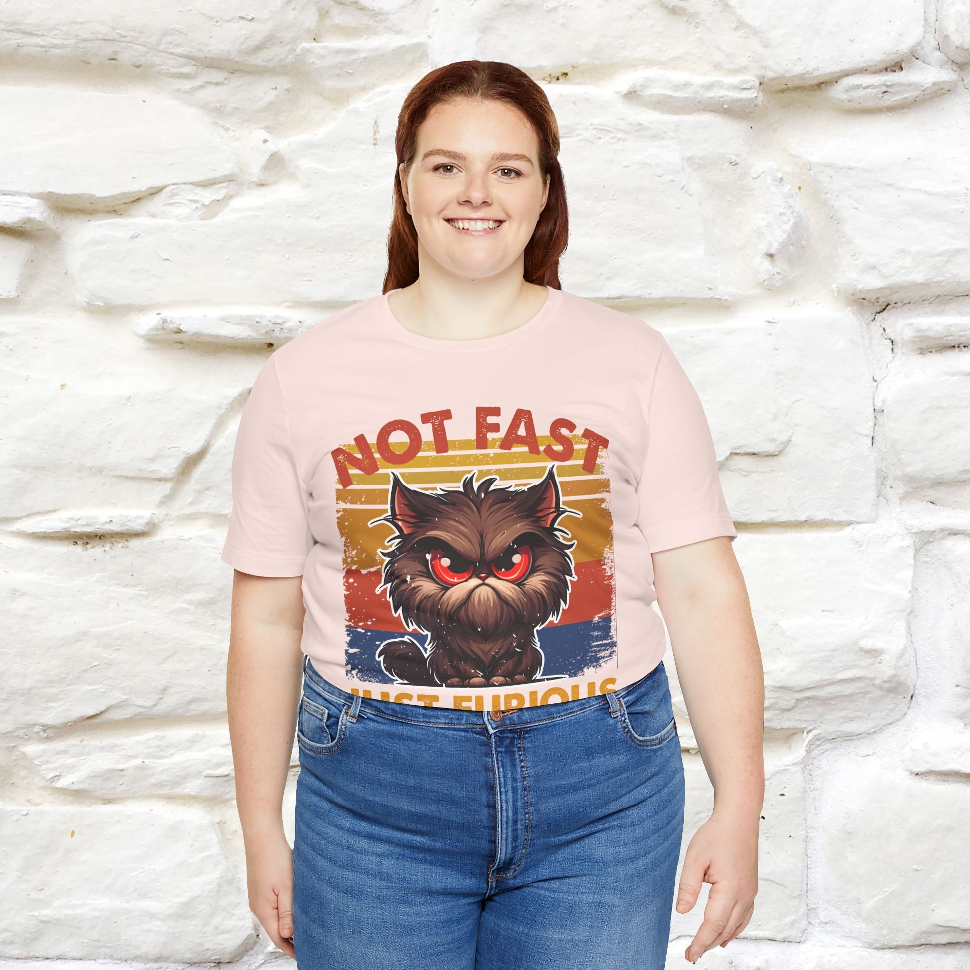 Not Fast, Just Furious |  Sarcastic Cat T-Shirt | Nunu&Miao Studio - Nunu&Miao Studio