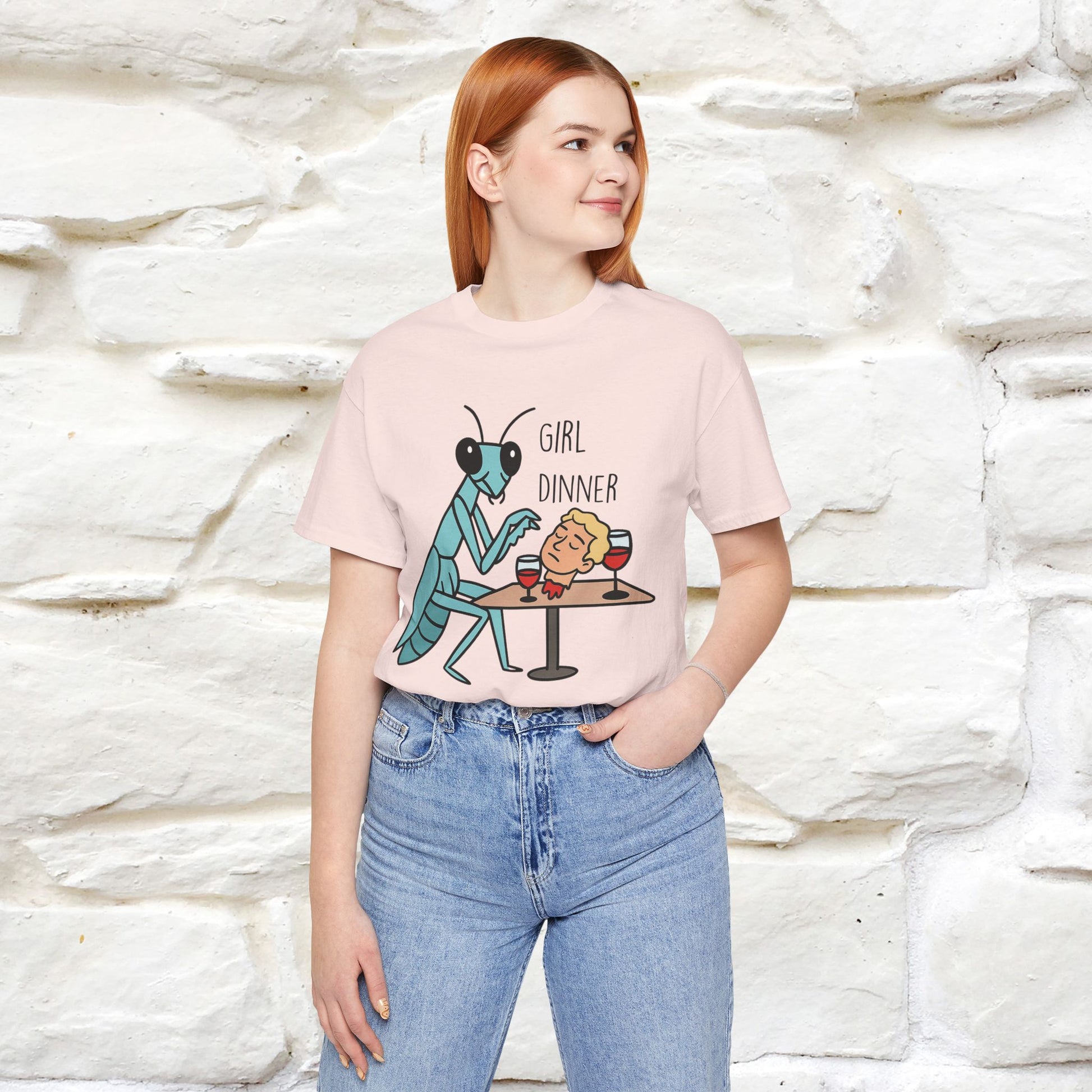 "Girl Dinner" Funny T-shirt |Nunu&Miao Studio - Nunu&Miao Studio